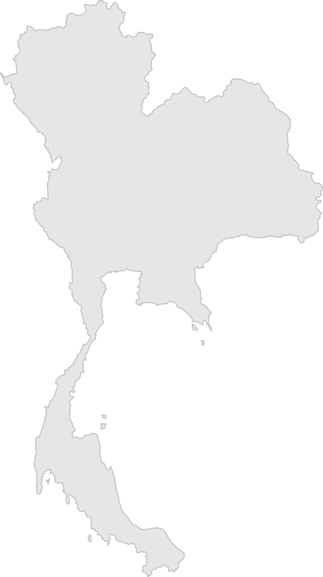 Thailand Map Silhouette PNG Image