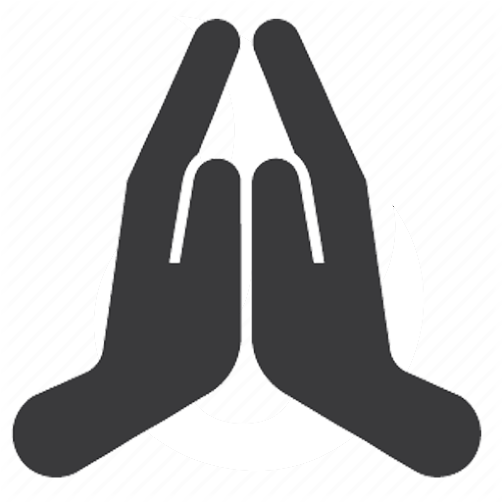 Thankful Hands Gesture Icon PNG Image