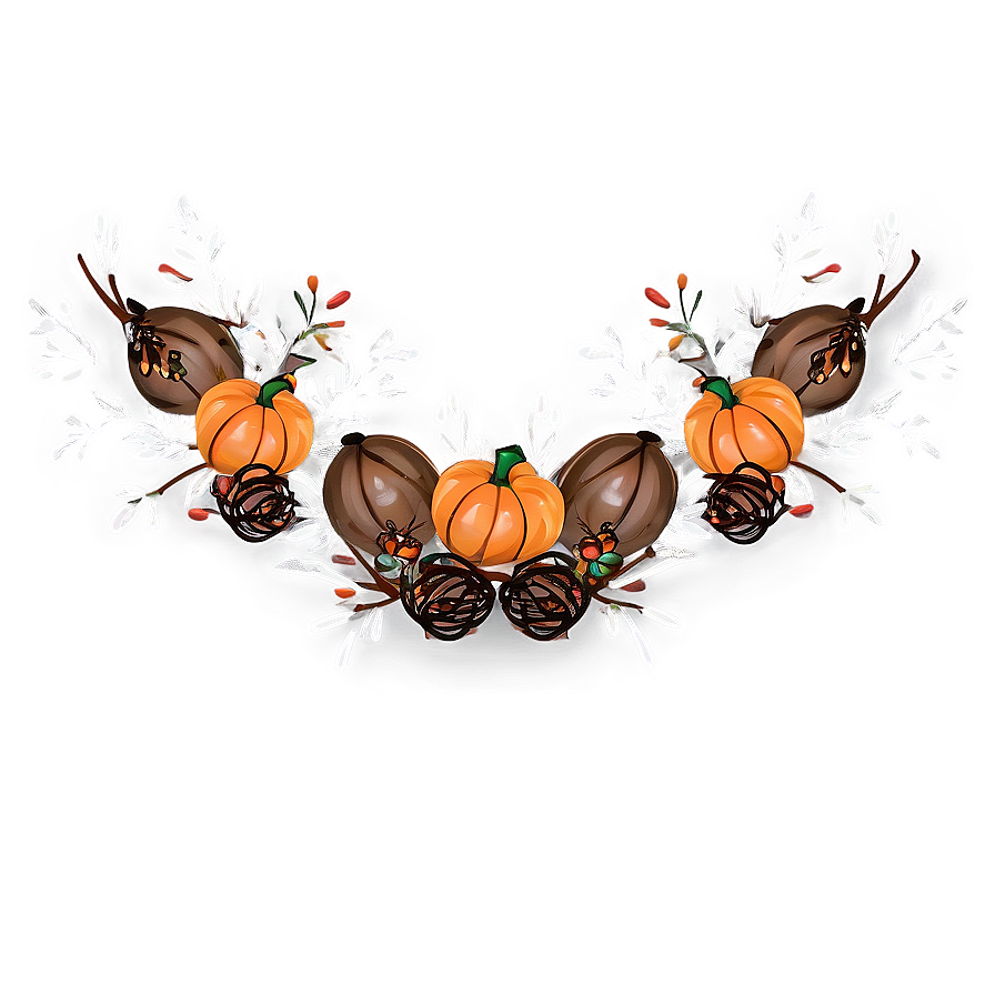 Thanksgiving Autumn Wreath Png Xvp PNG Image