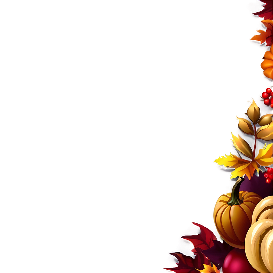 Thanksgiving Border Png Gsd PNG Image