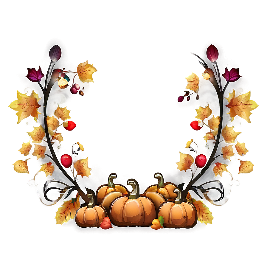 Thanksgiving Border Png Oaa53 PNG Image