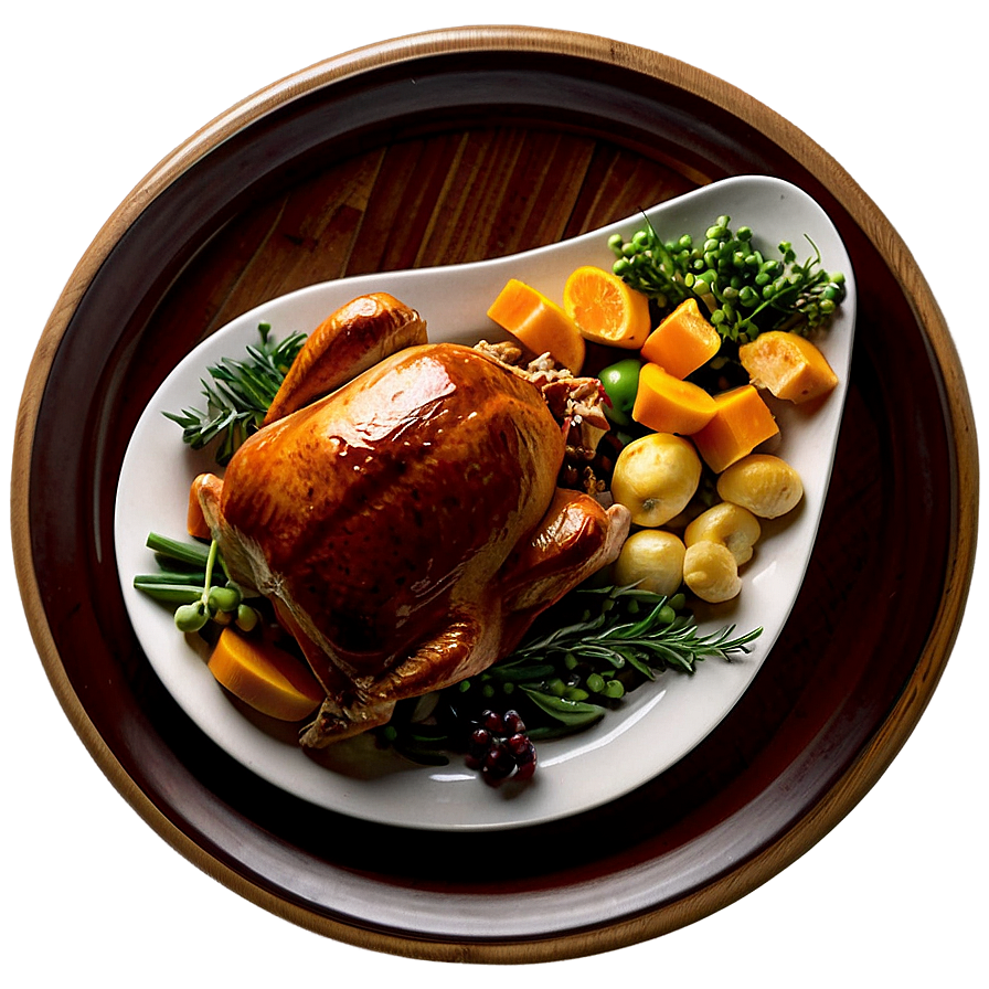 Thanksgiving Dinner Plate Png 05212024 PNG Image