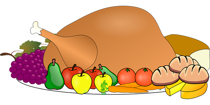 Thanksgiving Feast Illustration PNG Image