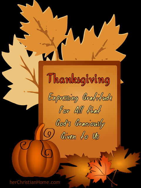 Thanksgiving Gratitude Quote PNG Image