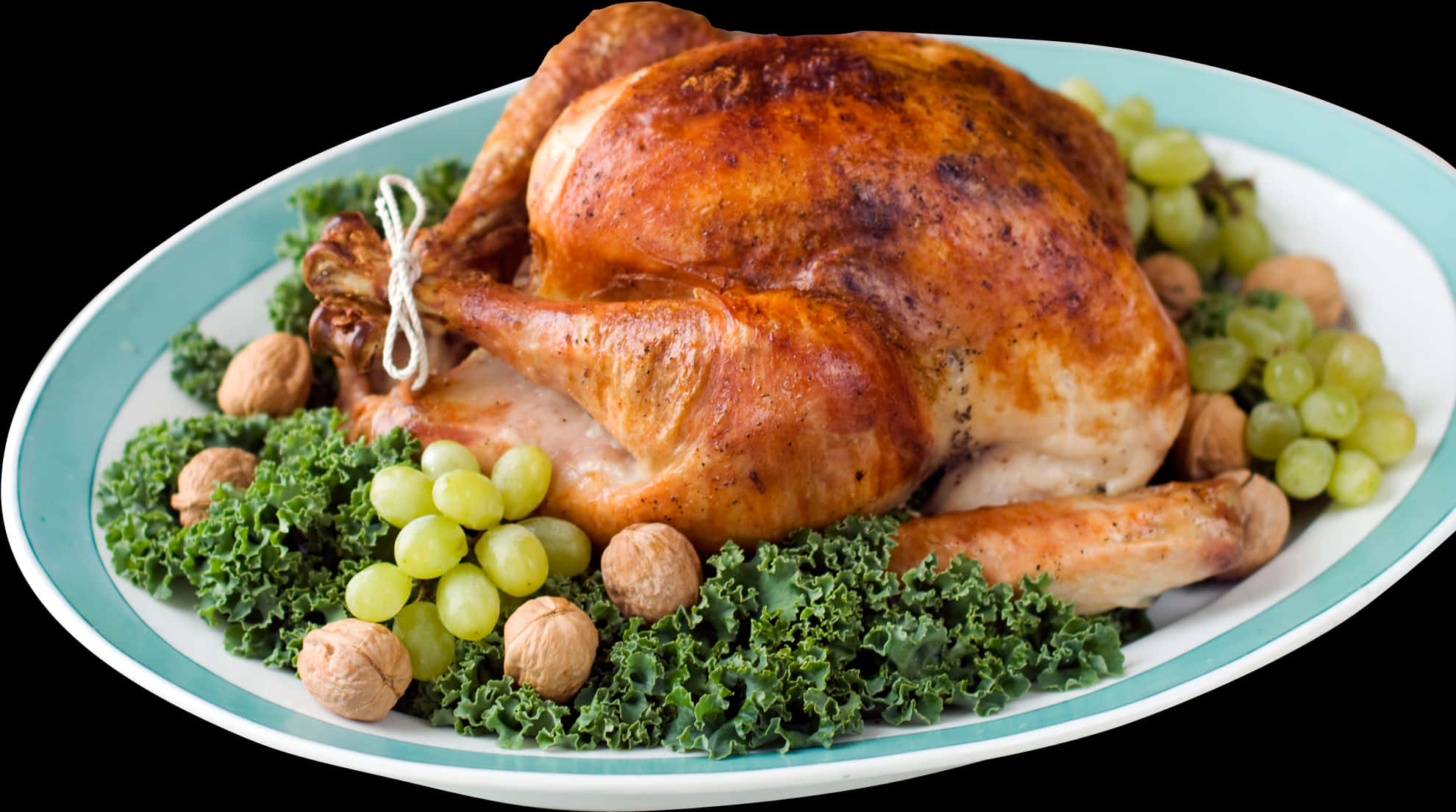 Thanksgiving Roasted Turkey Platter PNG Image