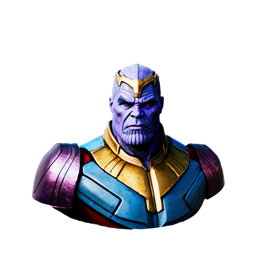 Thanos As A Warrior Png Glo PNG Image