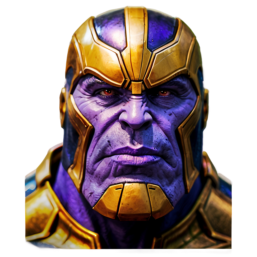 Thanos Face Close-up Png 05212024 PNG Image