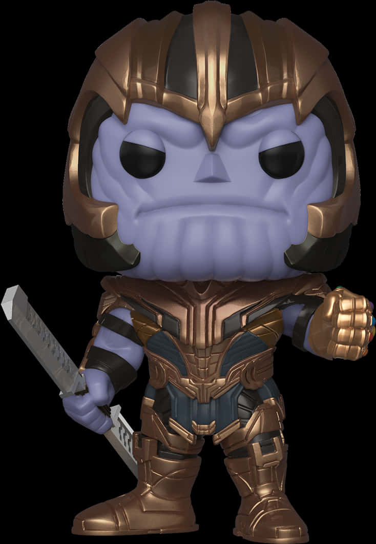 Thanos Funko Pop Figure PNG Image