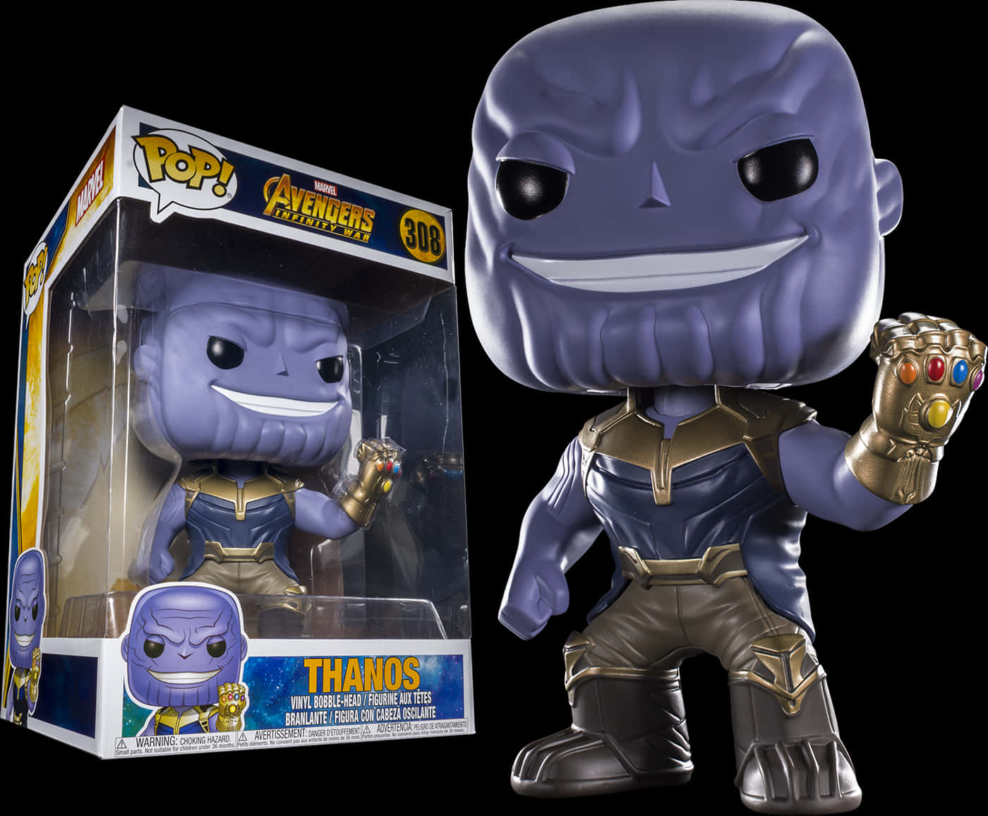 Thanos Funko Pop Infinity Gauntlet PNG Image