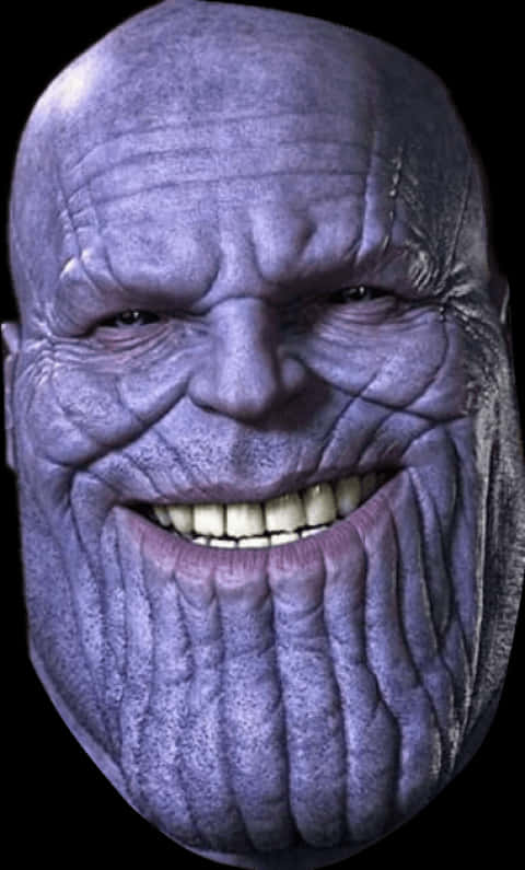 Thanos Smiling Closeup.jpg PNG Image