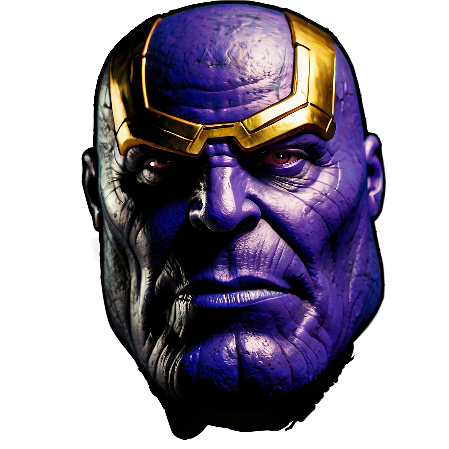 Thanos Smirking Face Png 16 PNG Image