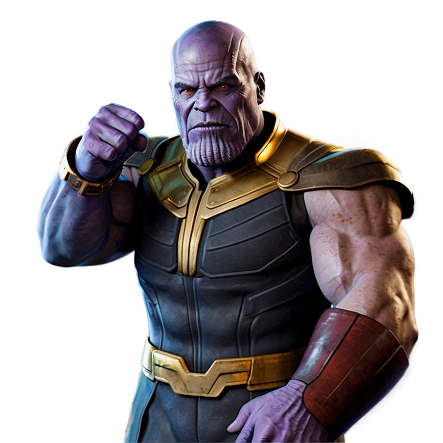 Thanos With Captured Heroes Png Dna PNG Image