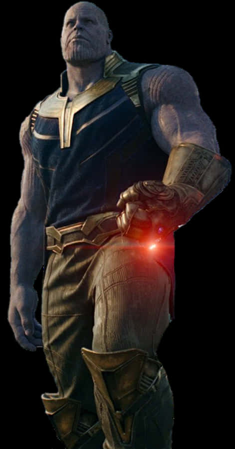 Thanos With Infinity Gauntlet PNG Image