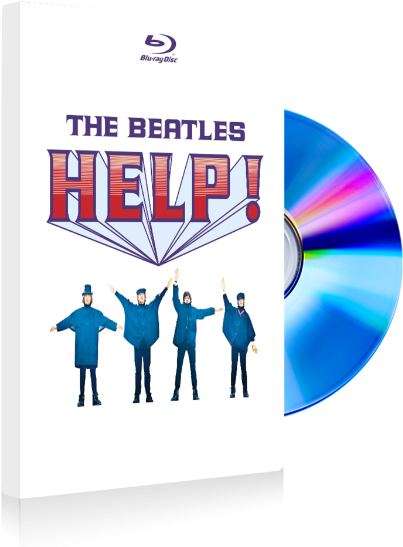 The Beatles Help Blu Ray Cover PNG Image