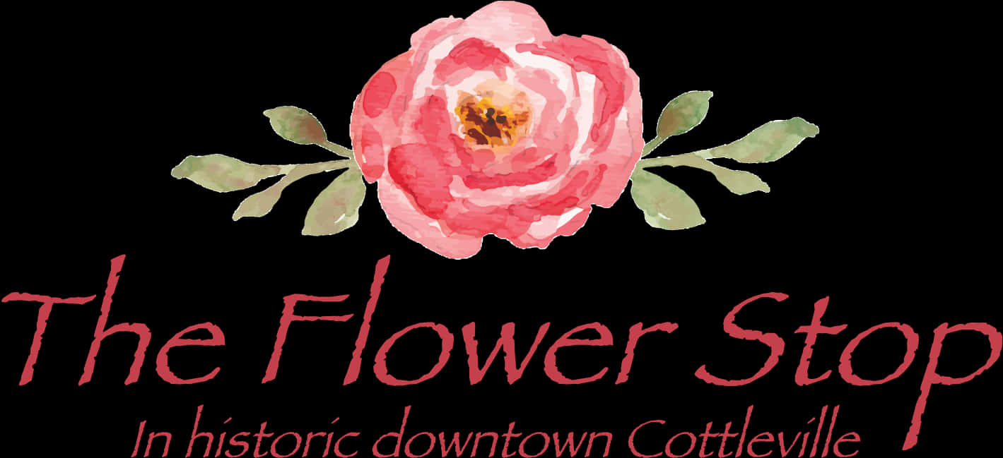 The_ Flower_ Stop_ Signage PNG Image