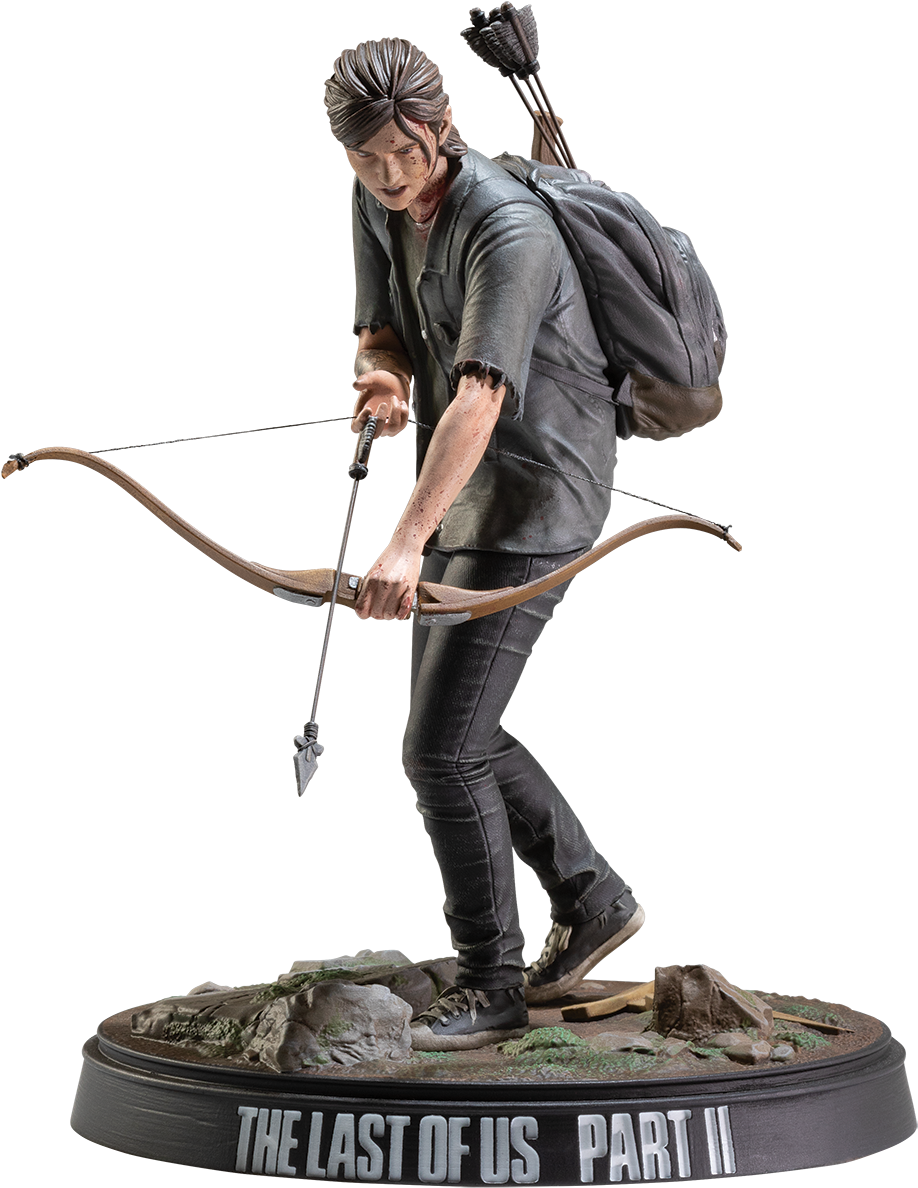 The Lastof Us Part I I Elliewith Bow Statue PNG Image