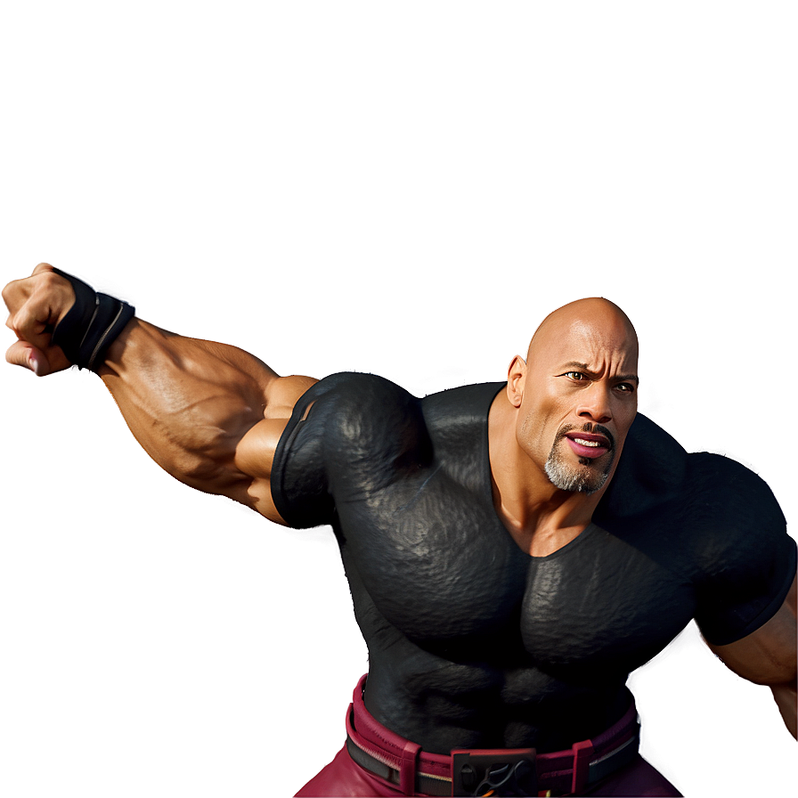 The Rock Animated Character Png 15 PNG Image