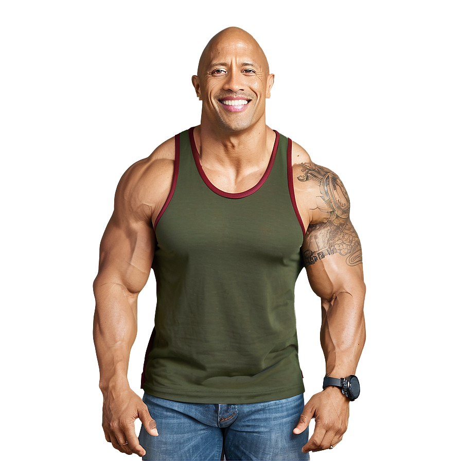 The Rock Casual Look Png Ula31 PNG Image