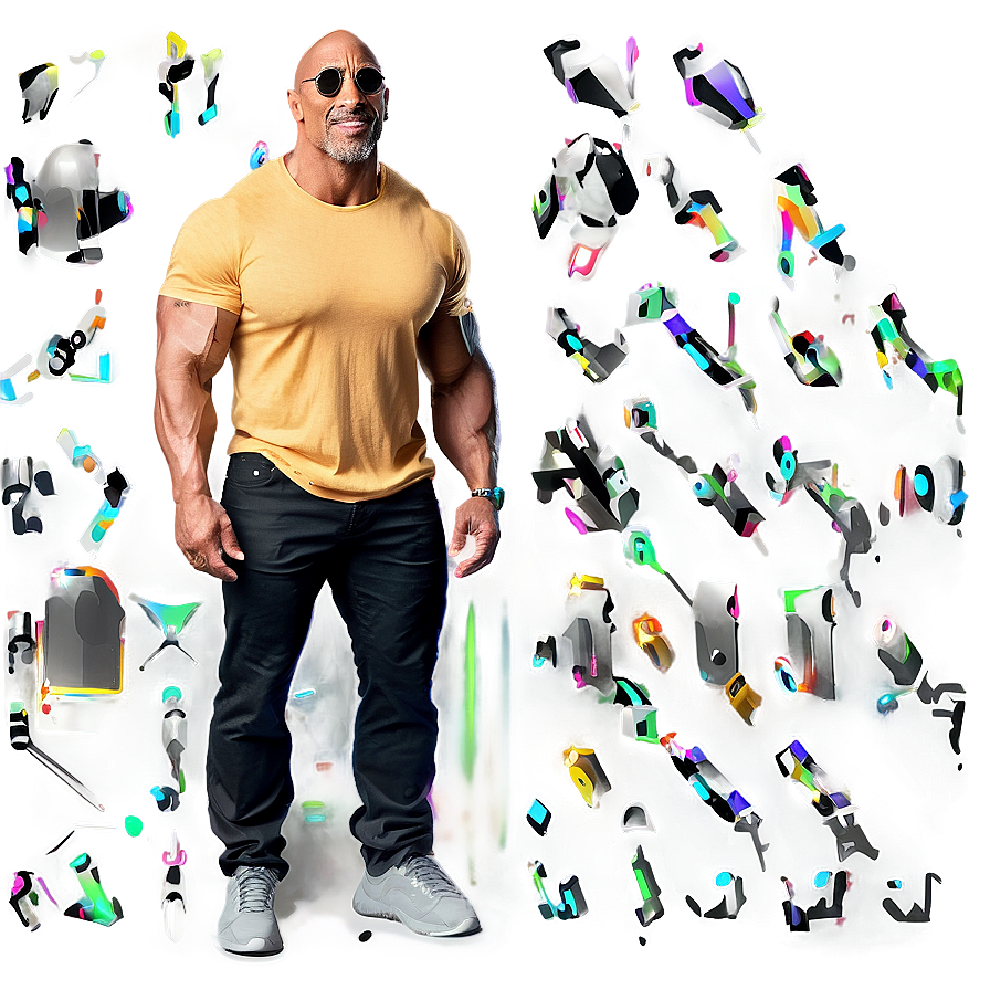 The Rock In Casual Wear Png 30 PNG Image