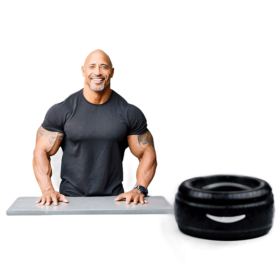 The Rock Smiling Png Cjy PNG Image