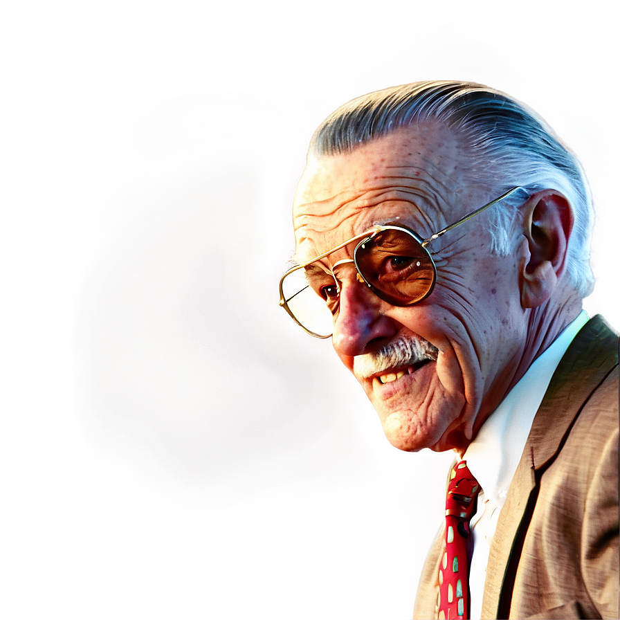 The Visionary Stan Lee Cartoon Png 27 PNG Image