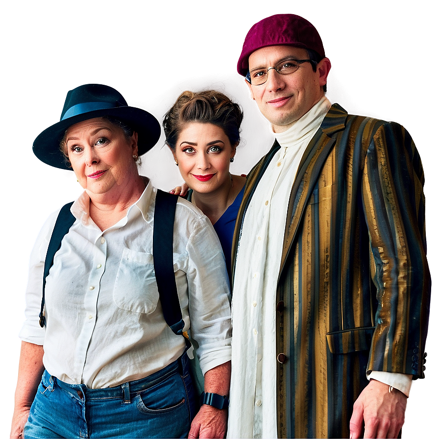 Theater Cast Members Png 06242024 PNG Image