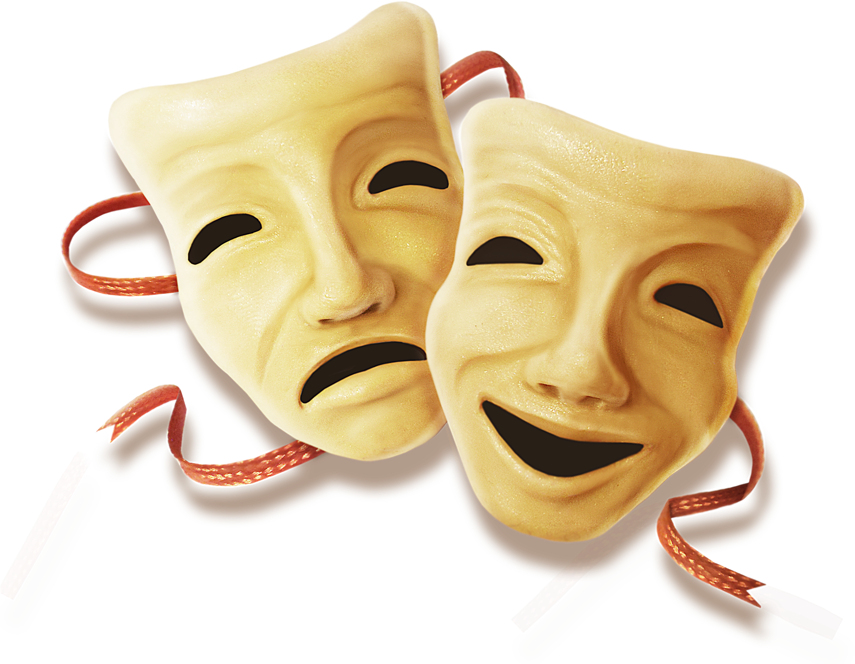 Theater Masks Comedy Tragedy PNG Image