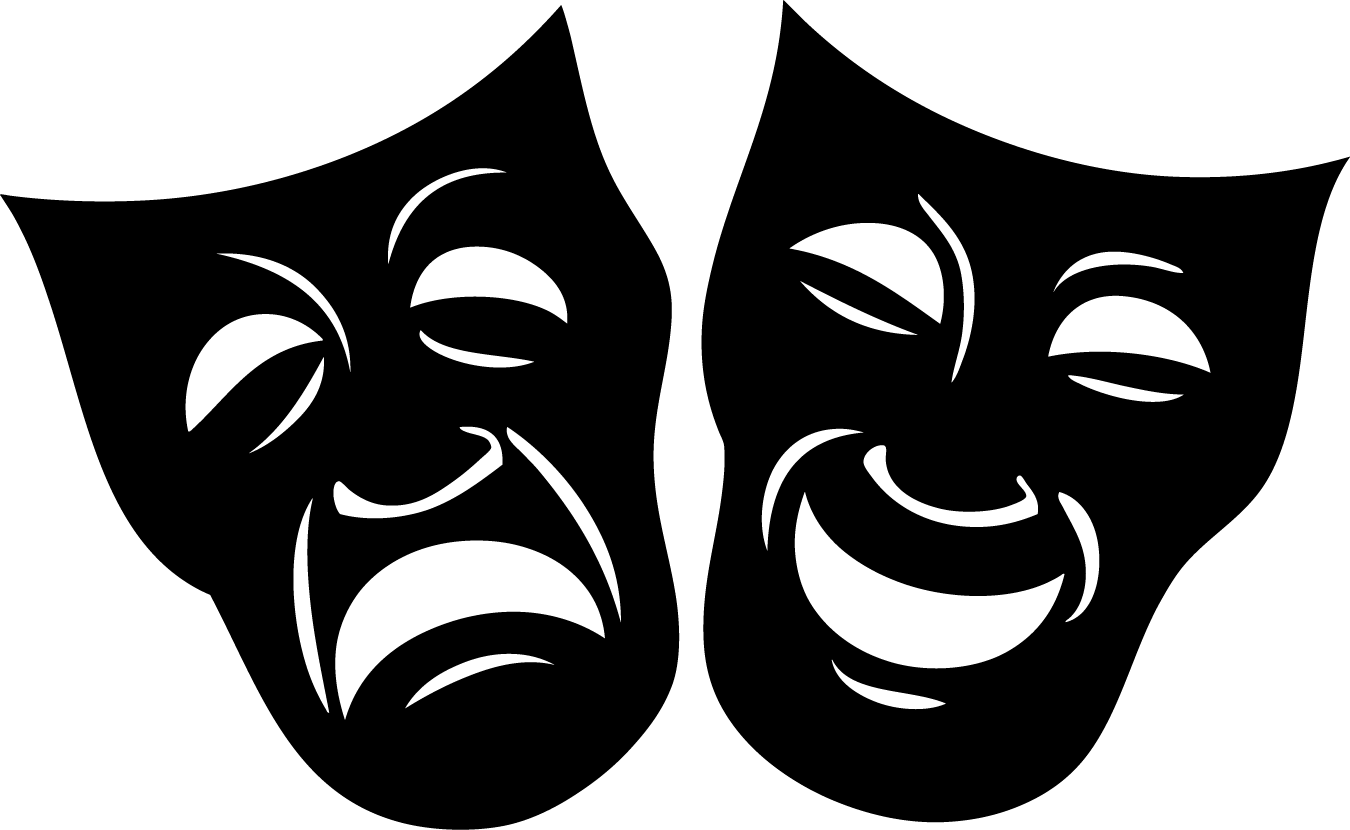 Theatre_ Masks_ Comedy_and_ Tragedy PNG Image