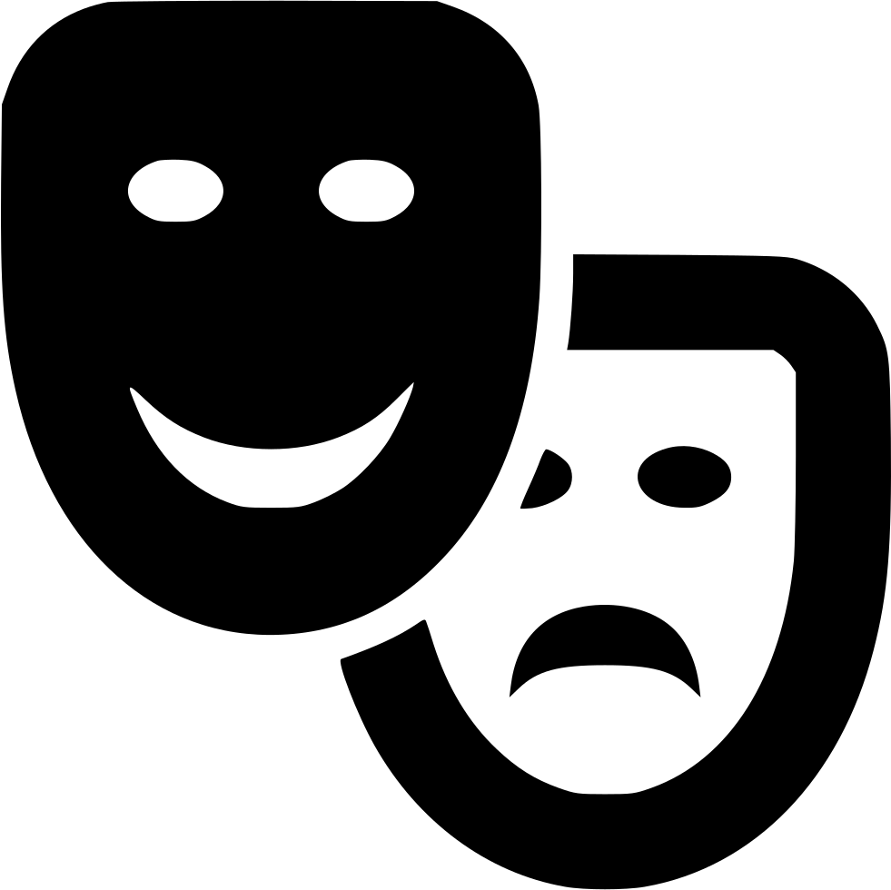 Theatre_ Masks_ Comedy_and_ Tragedy PNG Image