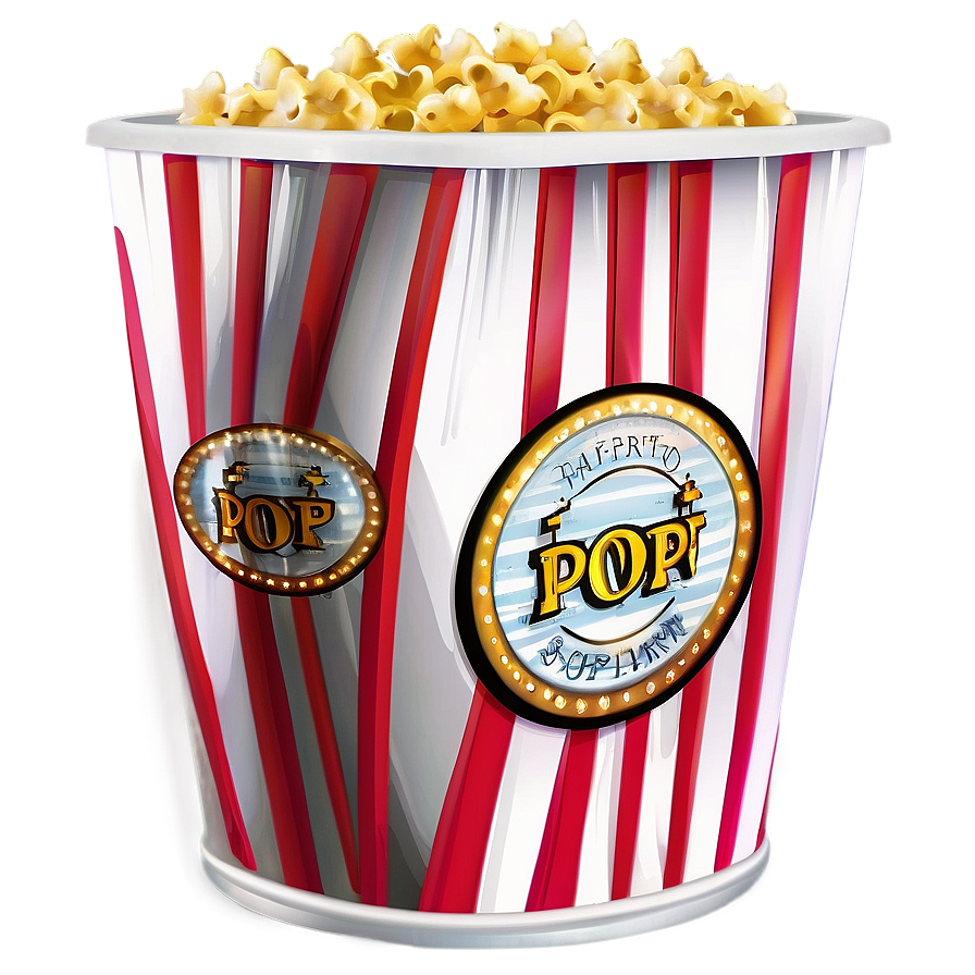 Theatre Popcorn Bucket Png 16 PNG Image