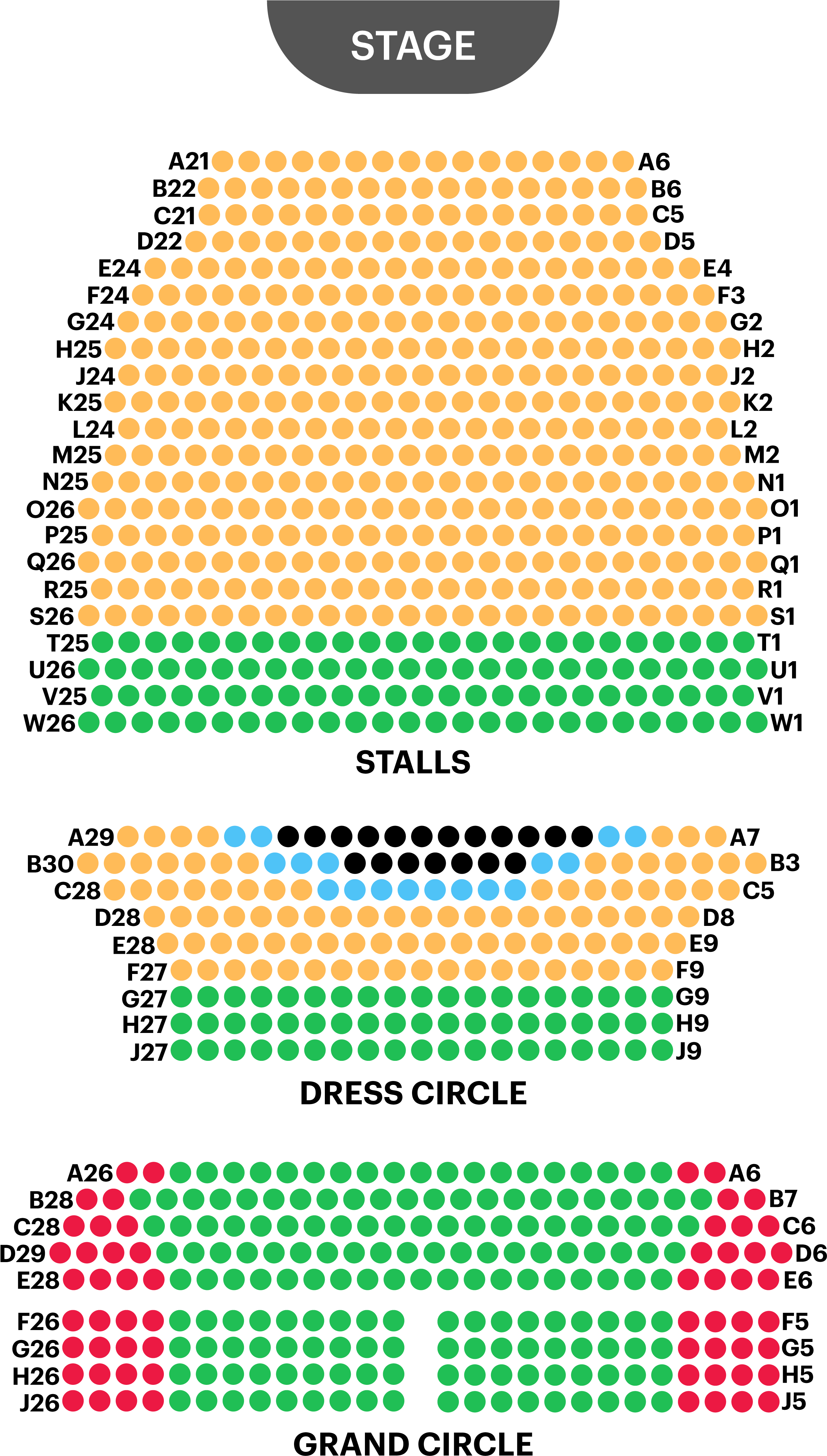 Theatre Seating Plan PNG Image