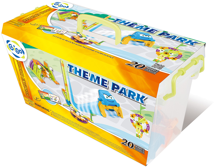 Theme Park Playset Packaging Design PNG Image