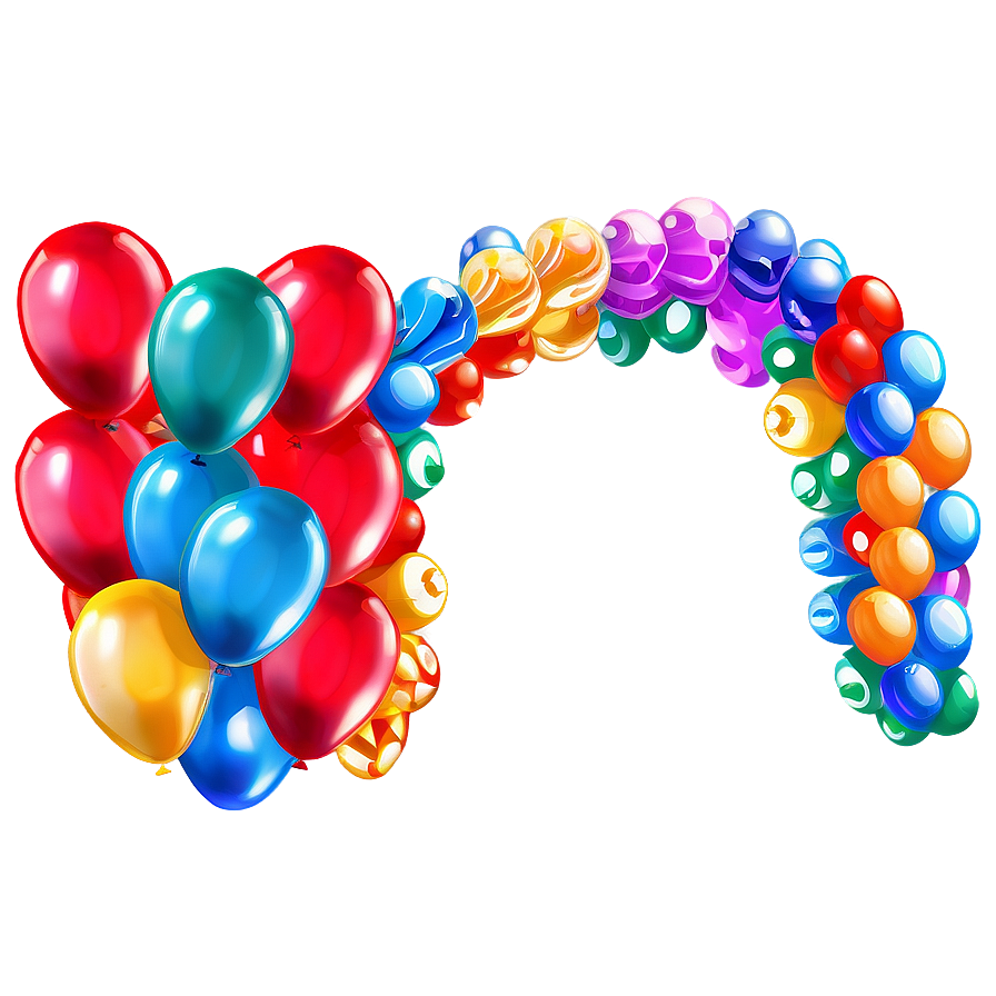 Themed Party Balloon Garland Png 53 PNG Image