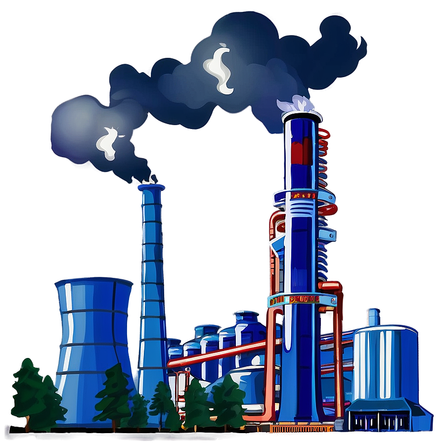 Thermal Power Plant Png Dxk PNG Image