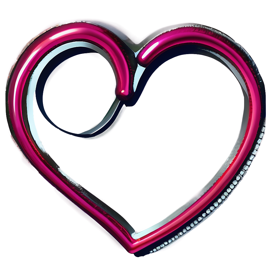 Thick Heart Outline Png Txc PNG Image