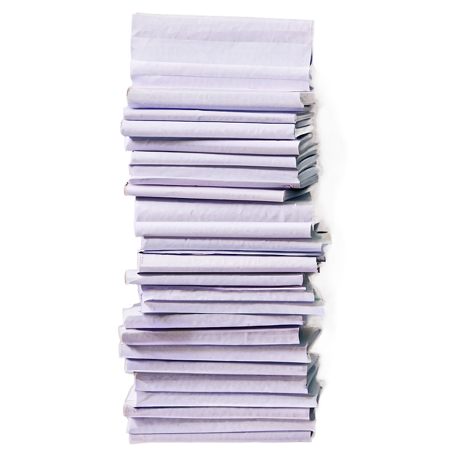 Thick Paper Stack Png Gdf38 PNG Image