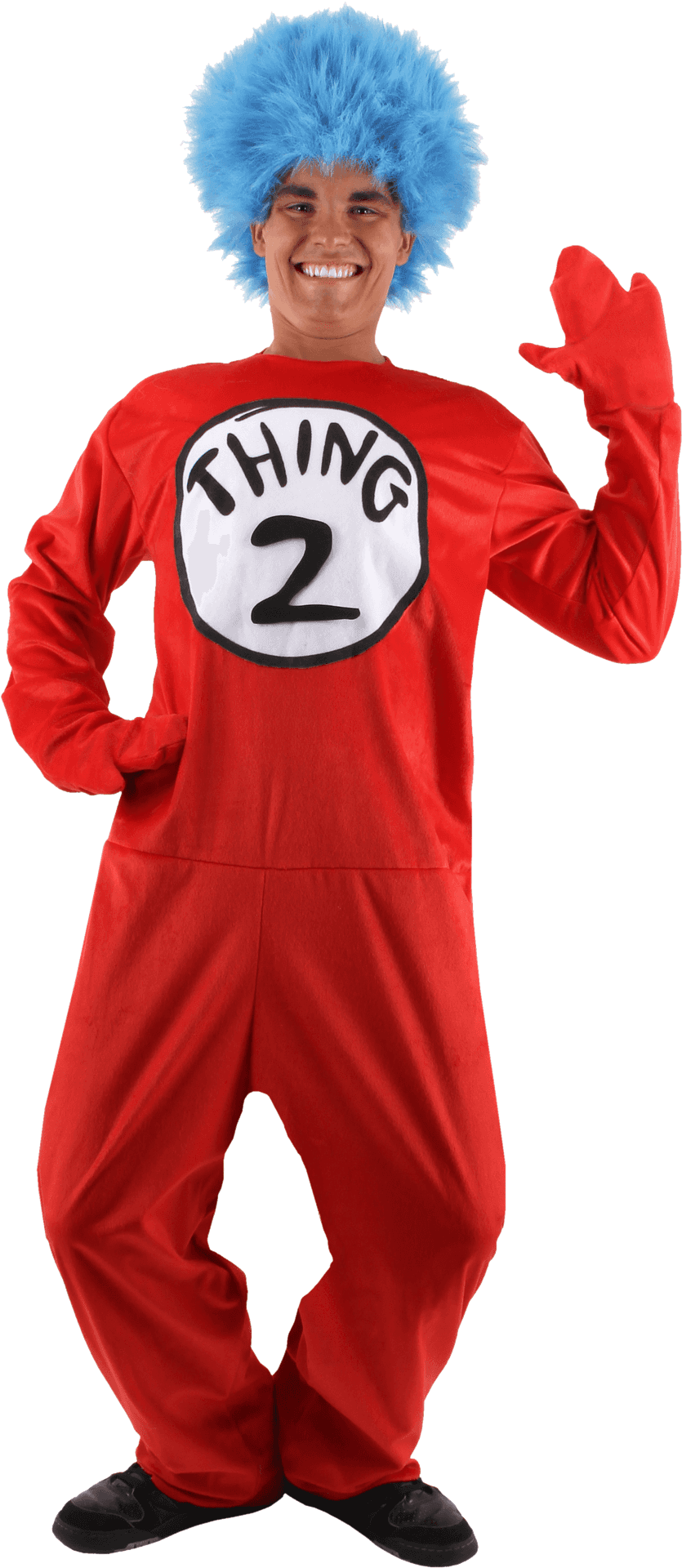 Thing2 Costume Portrait PNG Image