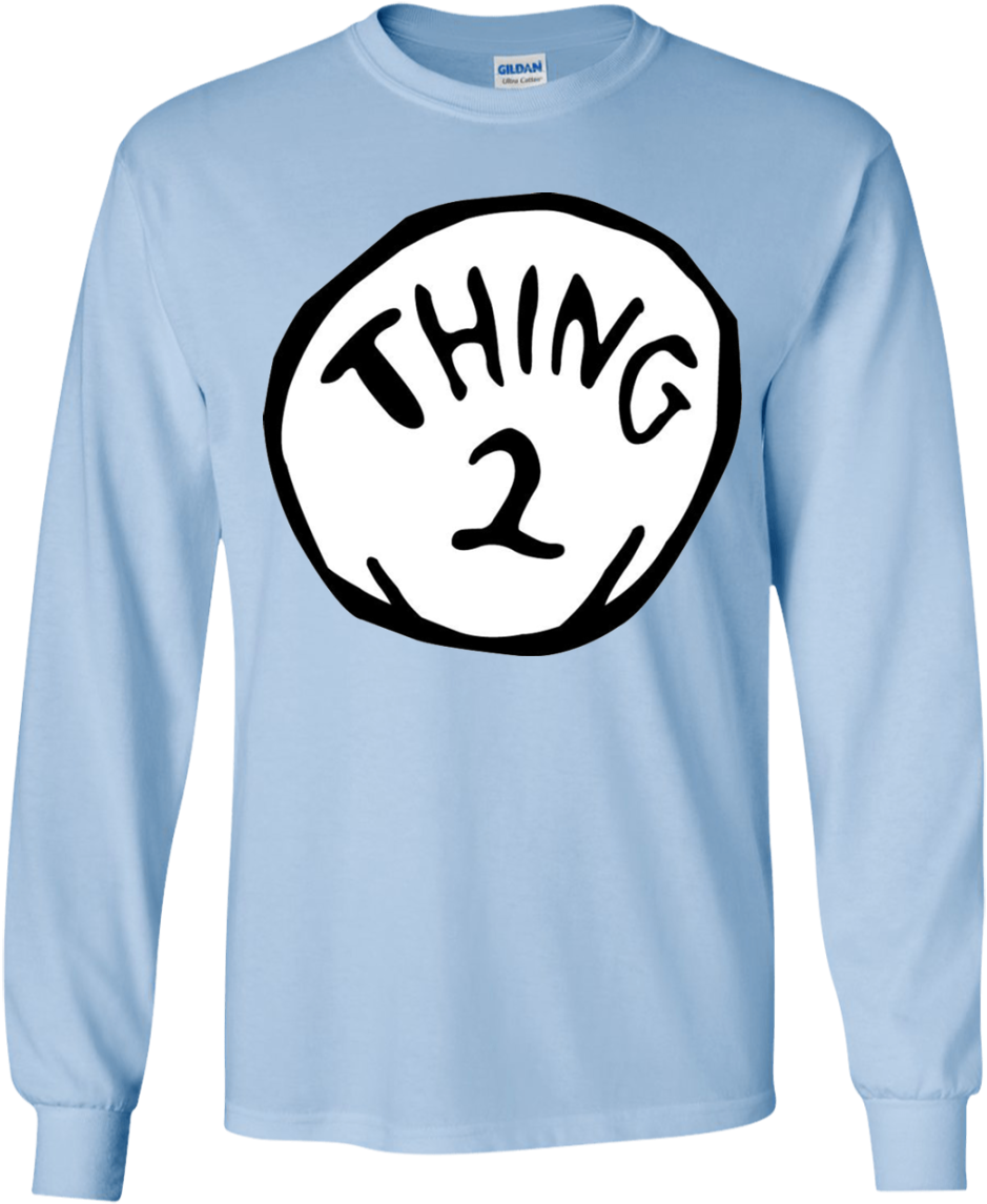 Thing2 Long Sleeve Shirt PNG Image