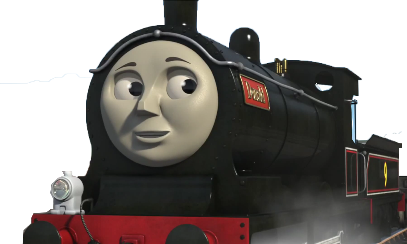 Thomas Friends Black Engine Douglas Number9 PNG Image