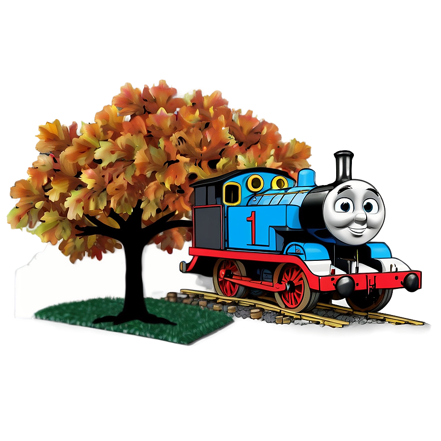 Thomas In The Autumn Leaves Png 76 PNG Image