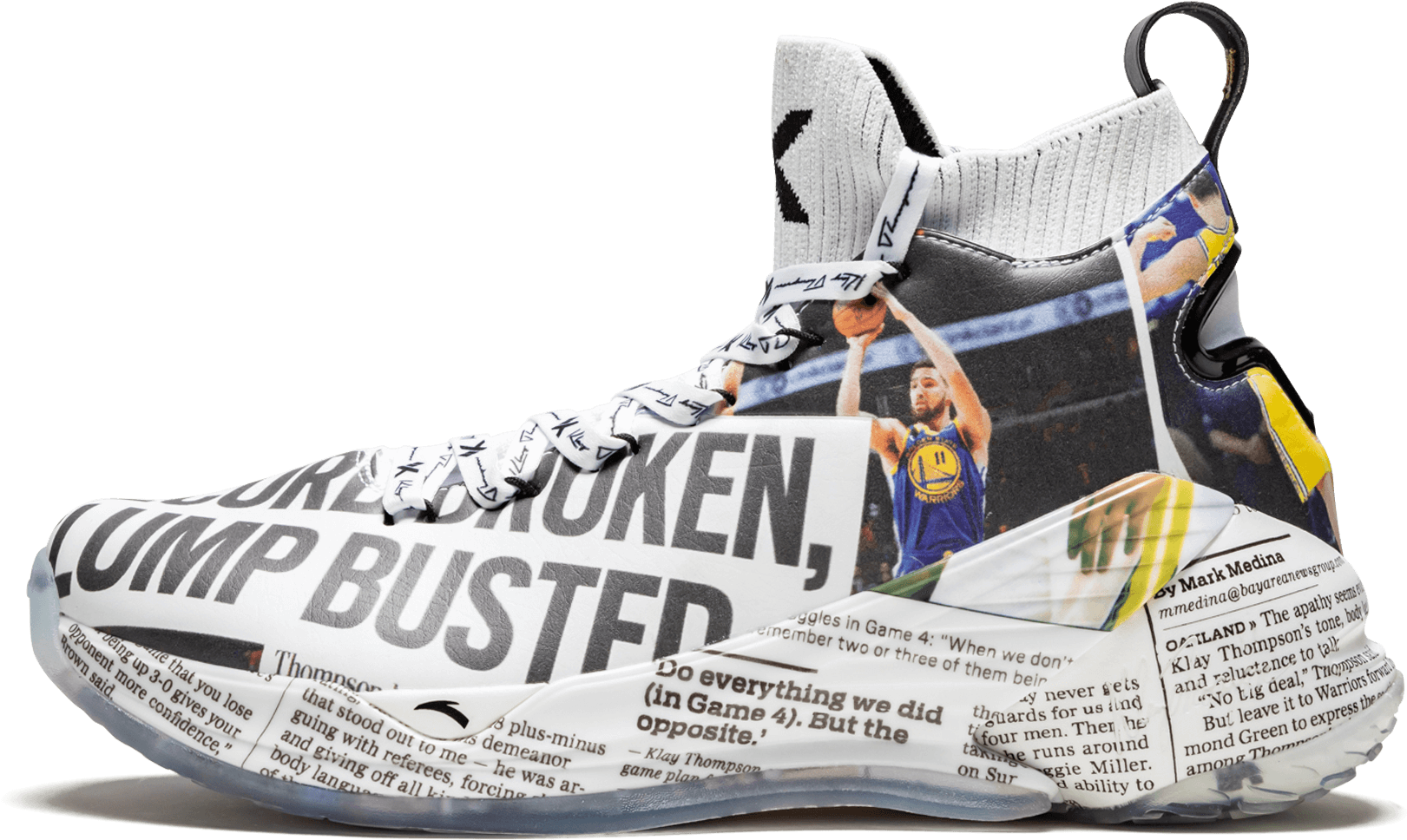 Thompson Inspired Basketball Shoe PNG Image