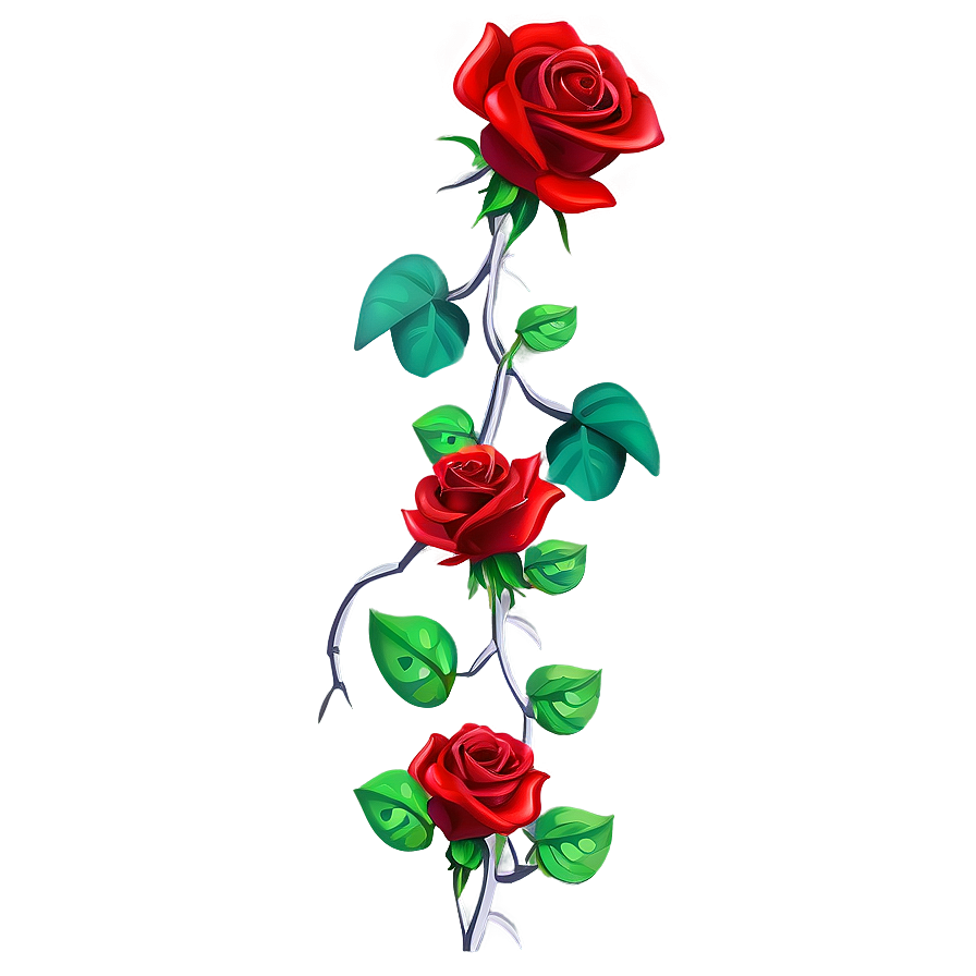 Thorny Rose Vine Png Mnn81 PNG Image