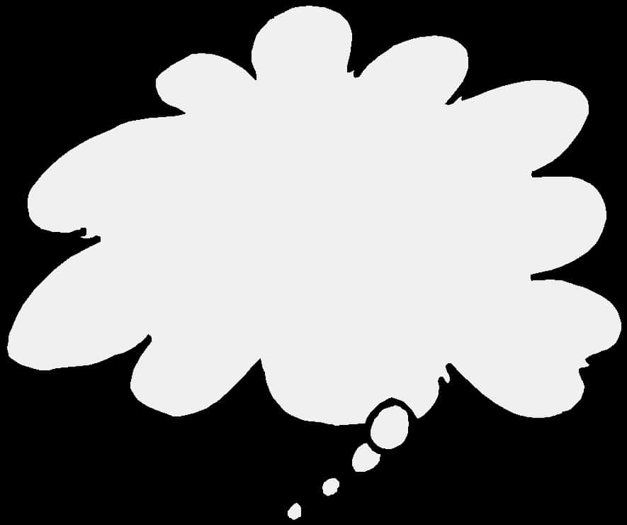 Thought Bubble Outline PNG Image