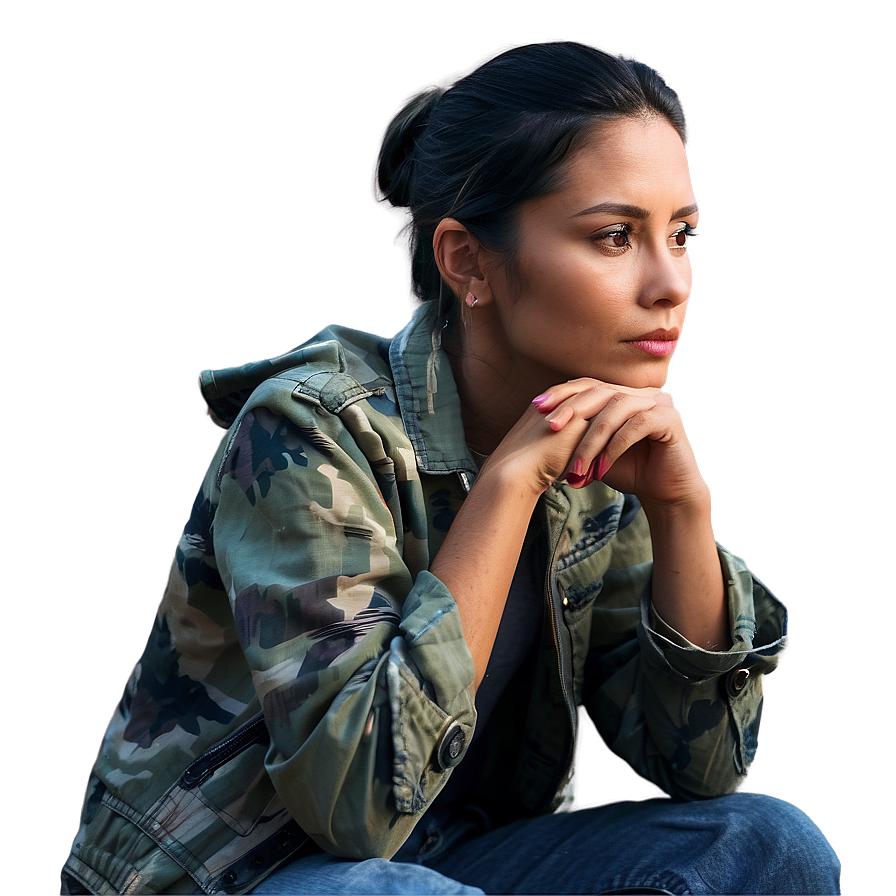 Thoughtful Reflection Moment Png 7 PNG Image