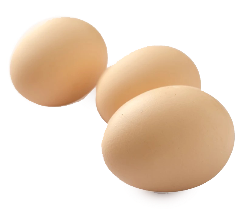 Three Eggs Isolated Background PNG Image