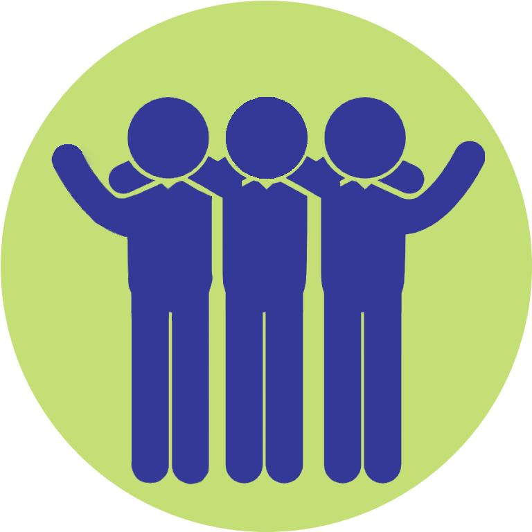 Three Friends Icon PNG Image