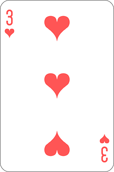 Three_of_ Hearts_ Playing_ Card PNG Image