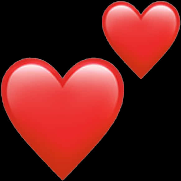 Three Red Hearts Graphic PNG Image