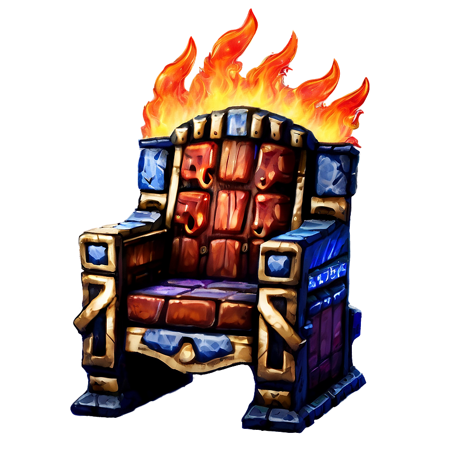 Throne Of Flames Png Rll PNG Image