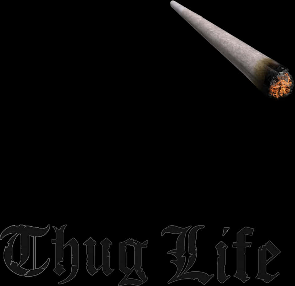 Thug Life Jointand Text PNG Image